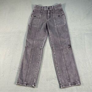 BDG Women’s Gray Denim Cargo Pants, size 26